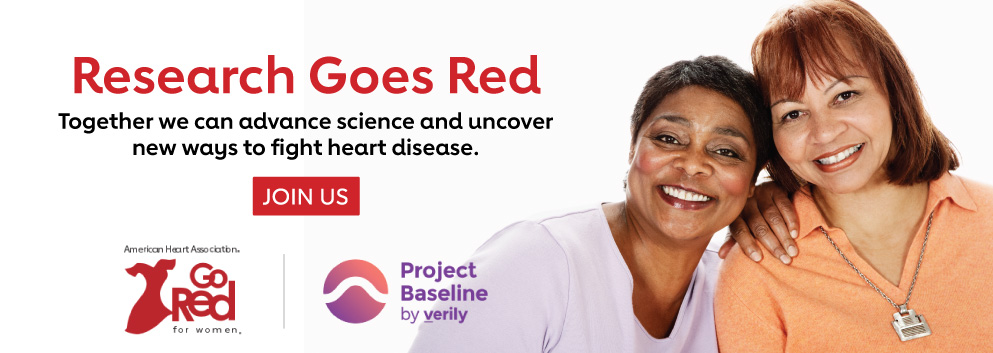 研究了红。我们可以一起推进科学，并找到防治心脏病的新方法。加入我们的行列。横幅。