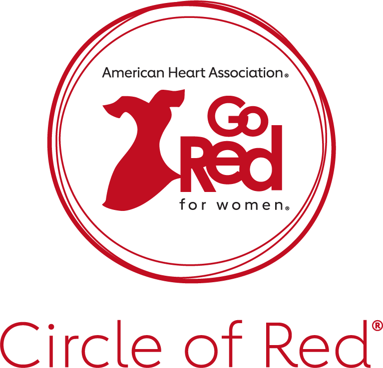 American Heart Association Go Red for Women Circle of Red Logo